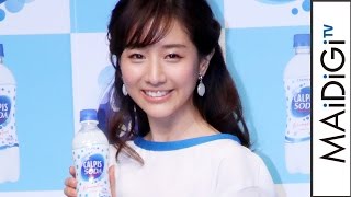 田中みな実、爽やかふんわり白ワンピ　「カルピスソーダ」をイメージ　「カルピスソーダ」新ウェブ動画ローンチイベント1