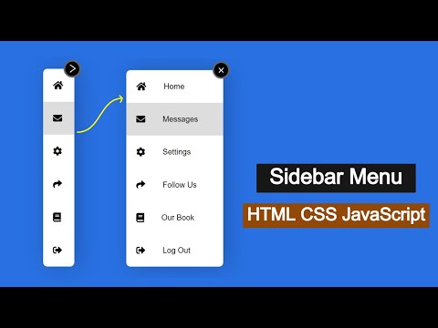 Sidebar Menu HTML