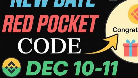 Binance Red Packet Code Today | Red Packet Code In Binance Today  is live