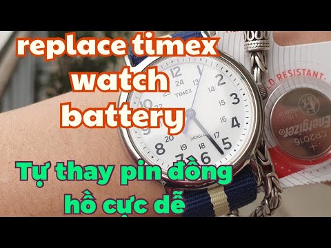 Video: 3 cách để thay đổi pin Timex