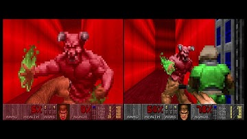 Doom Episode 2 Level 4 Deimos Lab - Gameplay