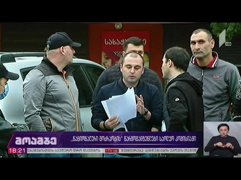 „ნაციონალური მოძრაობის“ წარმომადგენლები საოლქო კომისიაში