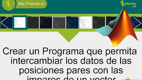 arrays – matLab (intercambiar vector posiciones pares con las impares)