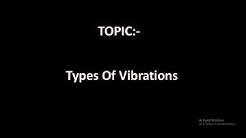Types of Vibrations (GTU) (Mechanical) (DOM)