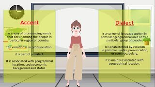 The Difference Between an Accent and a Dialect. B1-2 levels.