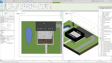 Revit 2026 Site Topography features using multi discipline template with linked Precast model
