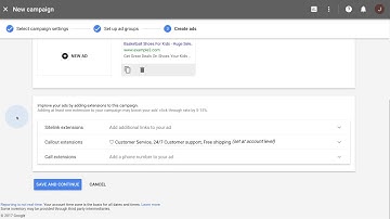 Create multiple ad groups and ads in the new AdWords experience