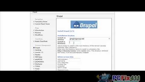 1. Using Script to Install Drupal