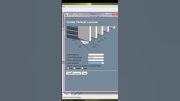 Creat vertical louvres in sketchup with 1001bit tools #sketchup #architecture #plugins