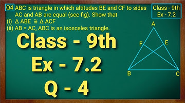 Class - 9th, Ex - 7.2, Q4 (Triangles) Maths NCERT CBSE