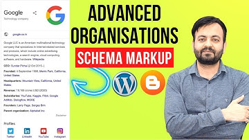 Install the latest organisations schema markup in your wordpress or blogger website (2021)