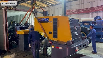 XCMG 5-ton Wheel loader ZL50GN just fits into a 40