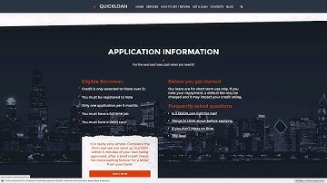 QuickLoan - Responsive Wordpress One Page Theme