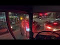 [4K] Driver&#39;s POV -- ex-Calgary Transit 1982 GM New Look #1130 night drive