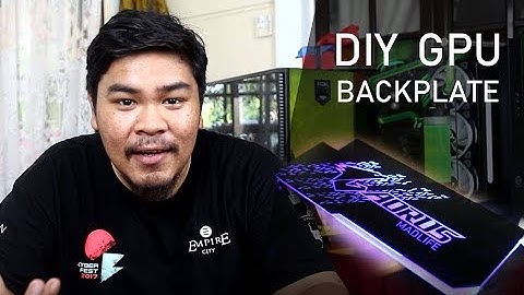 DIY RGB GPU BACKPLATE | MOD TUTORIAL #1 (BahasaMalaysia/BM)