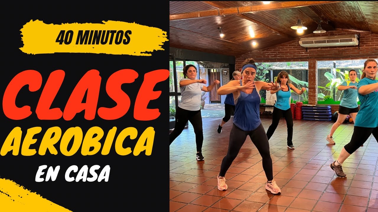 ENTRENA EN CASA - CLASE AEROBICA DIVERTIDA Y PARA TODOS LOS NIVELES