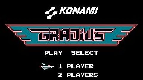 Playing Gradius on NES (and using the Konami Code)
