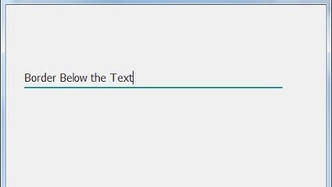 How to Give Border Below the Text in Java Swings Windows Builder - Intact Abode