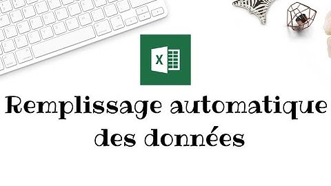 REMPLISSAGE INSTANTANÉ ET AUTOMATIQUE | SAISIE DE DONNÉES