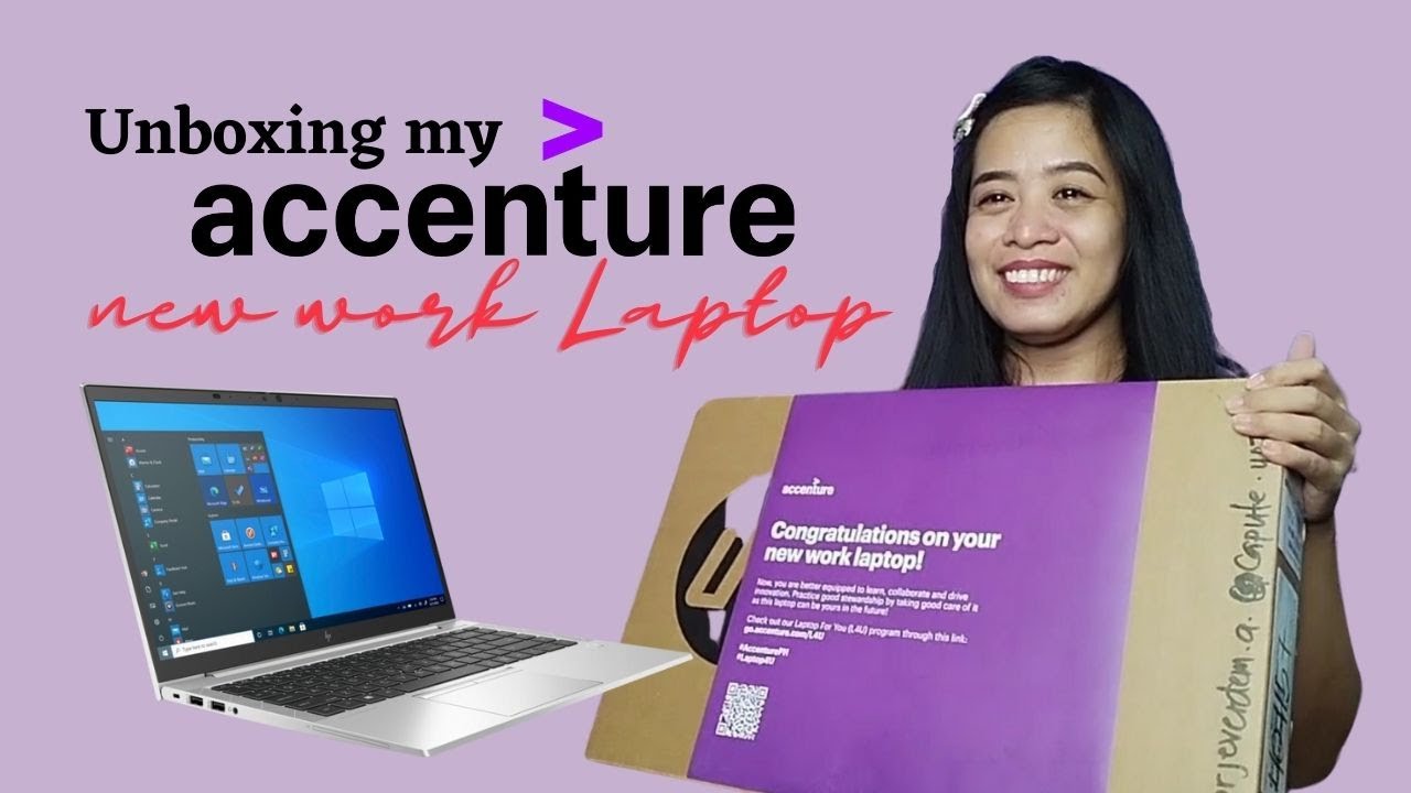 Unboxing My Accenture Laptop Abba Capute YouTube
