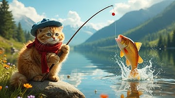 “Bài Hát: Mèo Mập đi Câu Cá – Nhạc Thiếu Nhi Giúp Bé Vui Học  cùng Con Vật - Hoạt hình 4K”