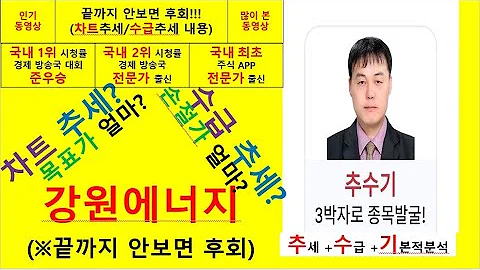 강원에너지(114190) 추수기(추수) 전문가 종목 분석