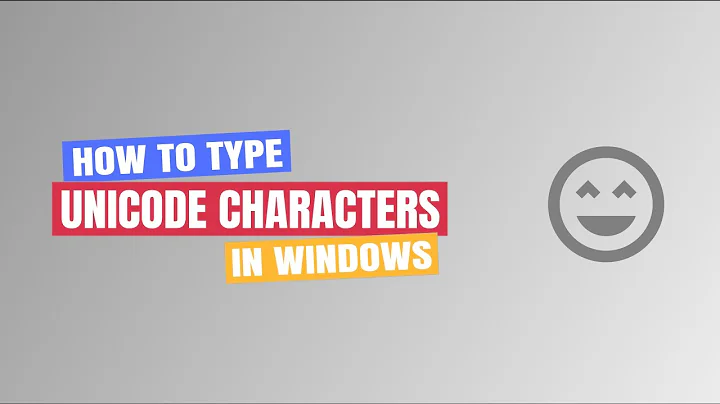 Type special or unicode characters or symbols in Windows