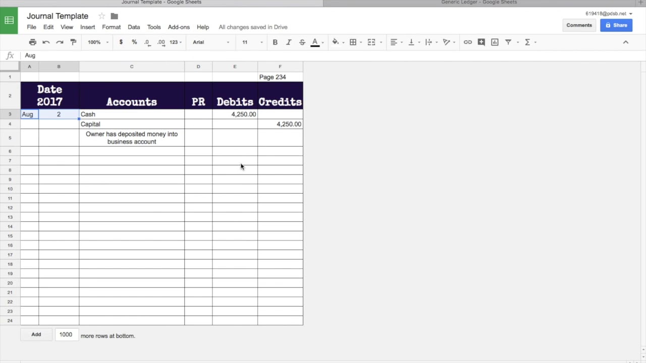 General Ledger YouTube