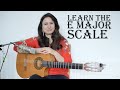 Learn all positions of the E major guitar scale and start improvising all over the fretboard