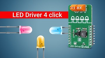 LED Driver 4 click | ideally suited for driving an array of LEDs