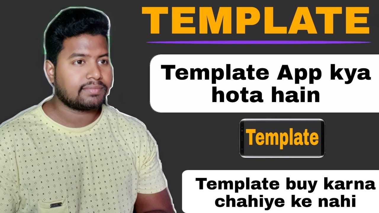 Template kya hota hain Template App banwana chahiye ke nhi YouTube