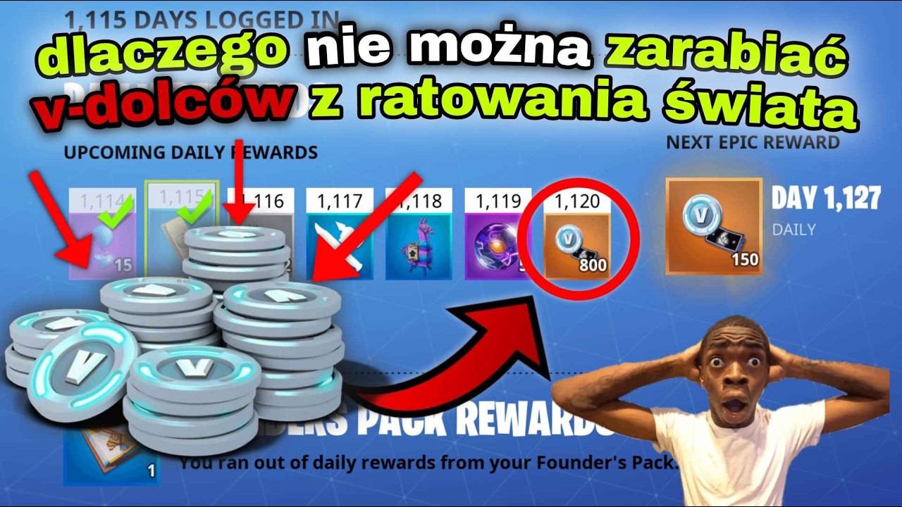 Ile V Dolcow Z Ratowania Swiata Dlaczego nie można zarabiać v-dolców z ratowania świata w fortnite