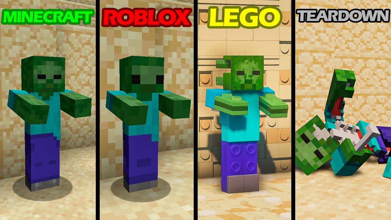 MINECRAFT vs LEGO vs ROBLOX 