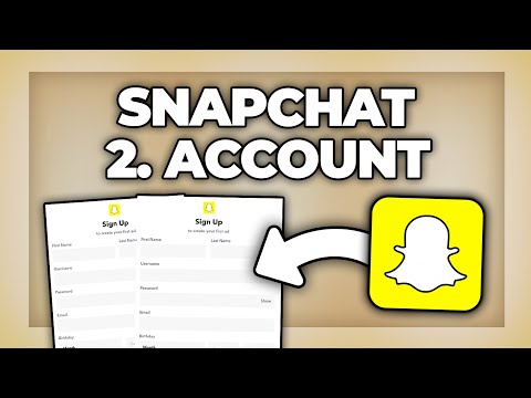 Snapchat zweiten Account