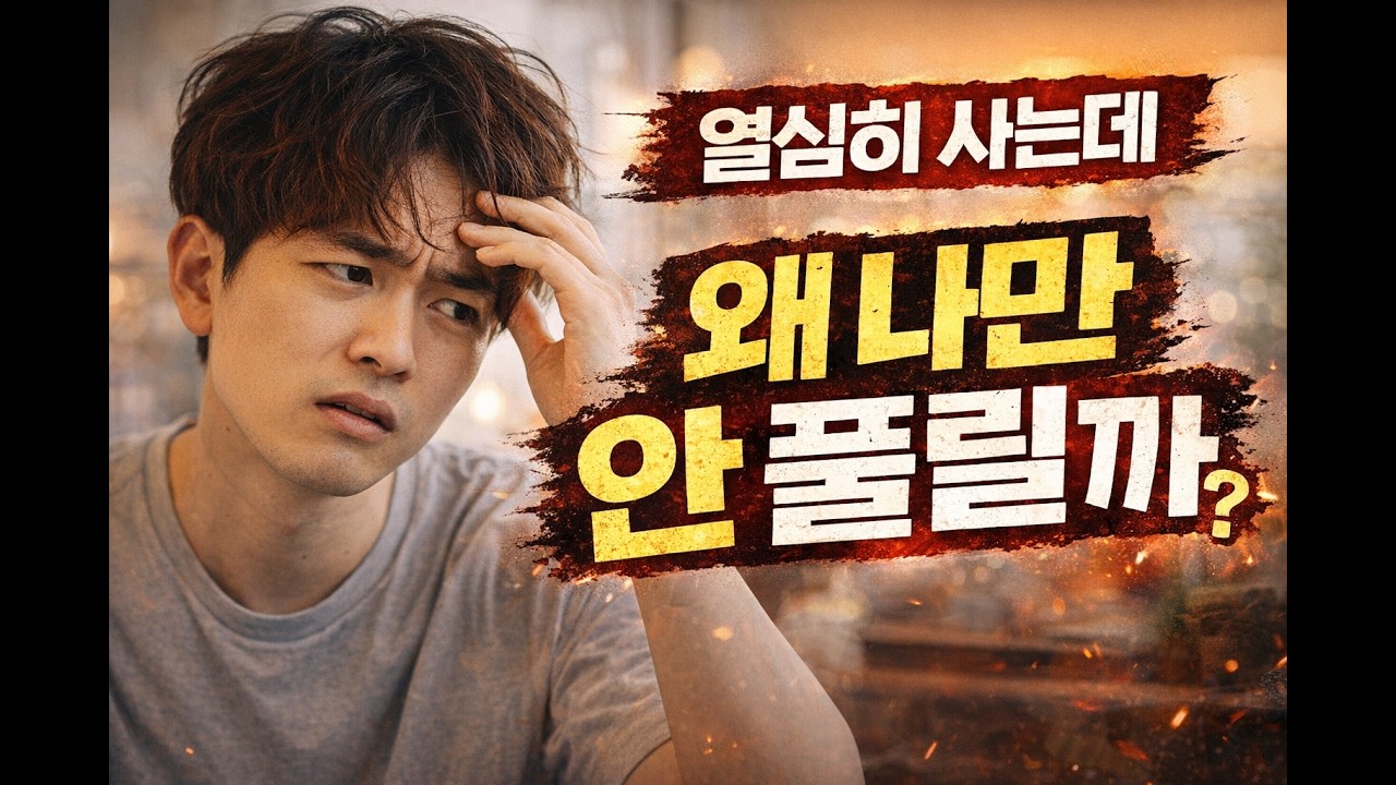 왜 열심히 사는데도 인생이 안 풀릴까