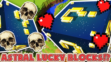 Minecraft 1V1V1V1 ASTRAL LUCKY BLOCK WALLS! | (Minecraft Modded Minigame) | JeromeASF