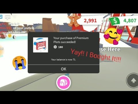 I Bought The Premium Plots Roblox Adopt Me Stephieeeplays Youtube