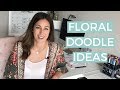 Easy Floral Doodles To Add To Your Calligraphy  | The Happy Ever Crafter