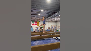 DID MY SWITCH LEAP ON HIGH BEAM🥳🥳 #gymnast #sports