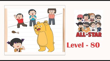 Brain test all star level 80 Stop the bear attack!