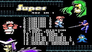 NES 402 in 1 Super Game : Games World Aftermarket Cartridge screenshot 2