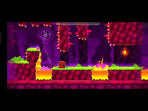 playing geometry dash on full version - YouTube