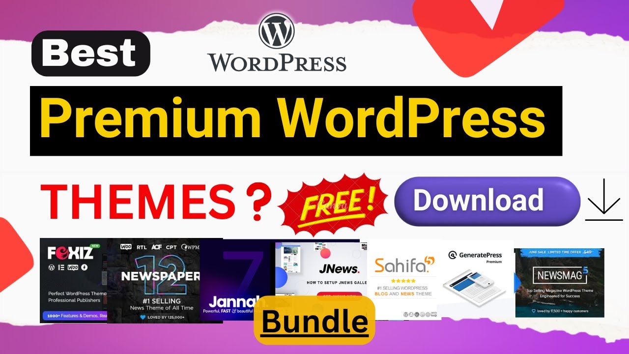 Download Premium Theme For Free ~ WordPress Themes Free Download | Best ...