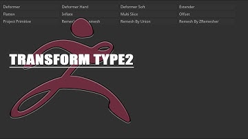 【ZBrush 2022】【memo】gizmo 3D:transform type2
