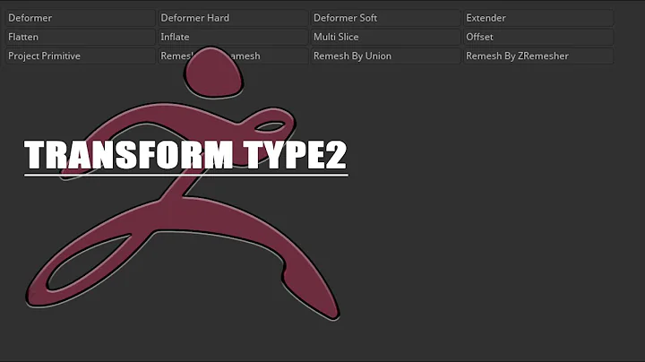 【ZBrush 2022】【memo】gizmo 3D:transform type2