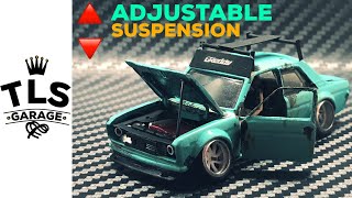 Hotwheels Custom Datsun 510 Adjustable Suspension and Super Detail