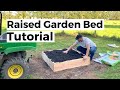 How to build cheap raised garden beds  easy diy tutorial  simple design for beginners