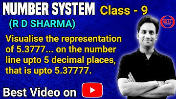 Visualise the representation of 5.3777... on the number line upto 5 decimal places, that is upto 5.3