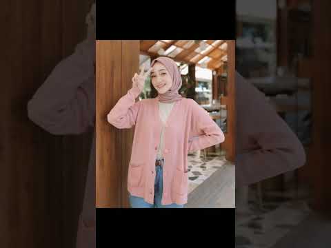 INSPIRASI OOTD HIJAB  WARNA PINK PART 1