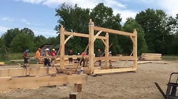 Timber Frame Course Time Lapse 2018